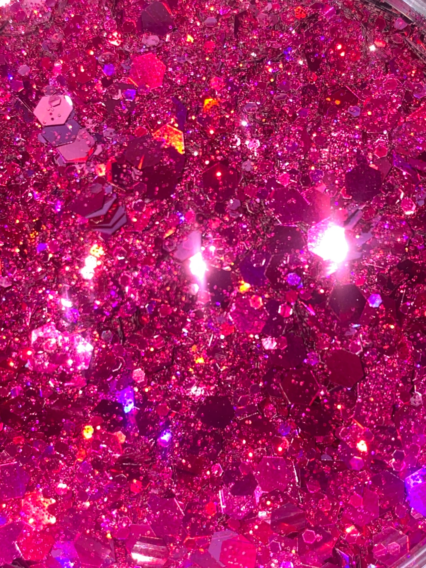 Chunky Mix Glitter C119 Magenta Illuminated 50g