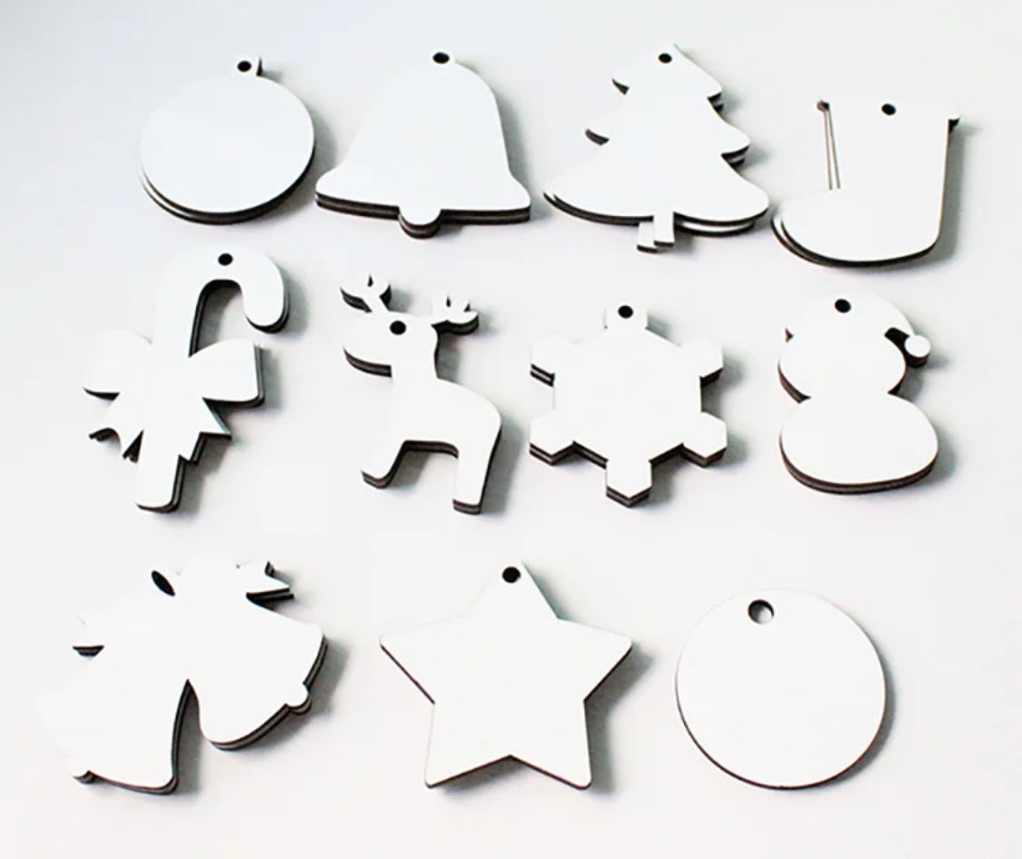 MDF Christmas Double Sided Ornament