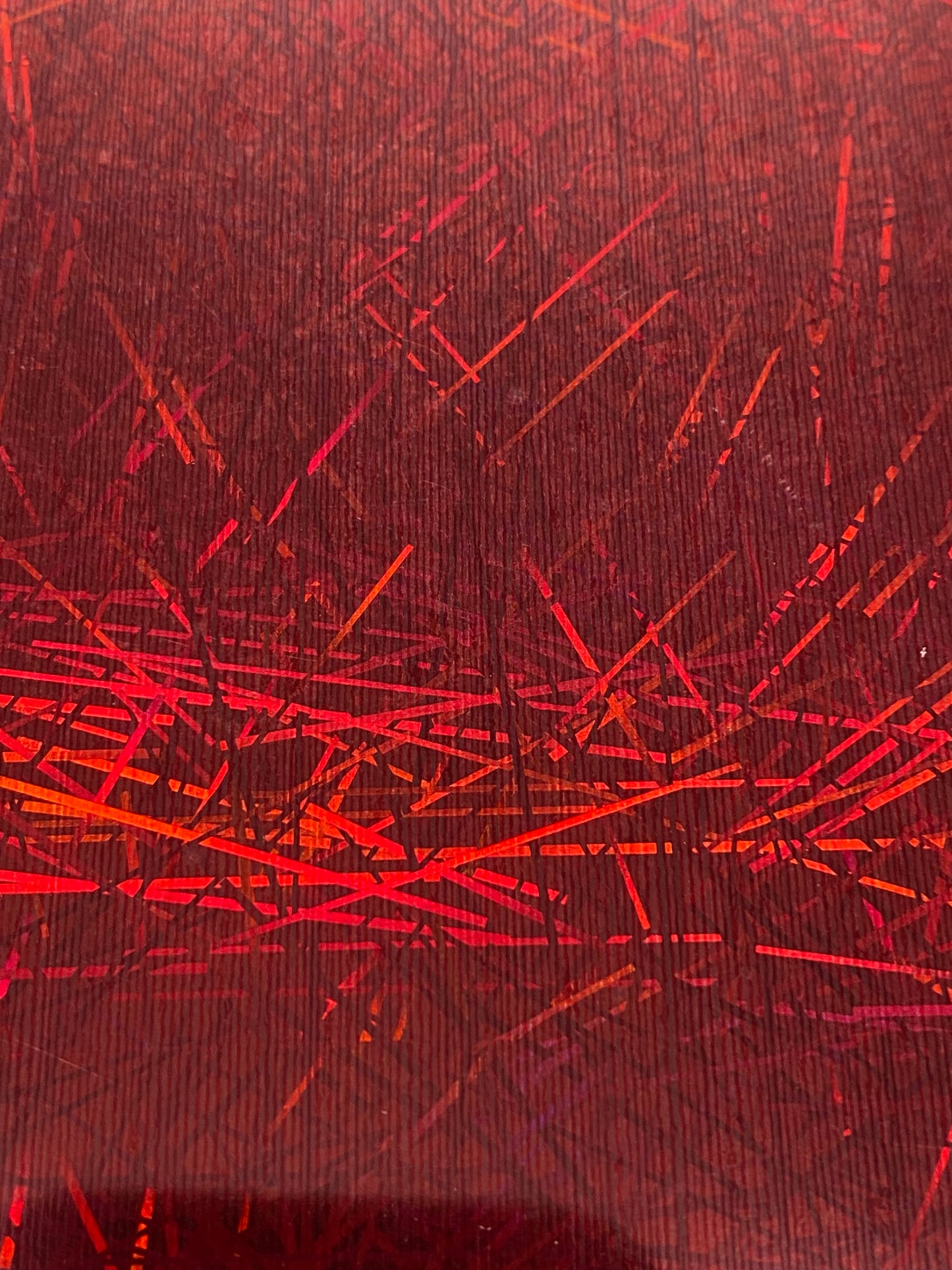 HTV Metallic Laser Fiber Glass - Red FG004