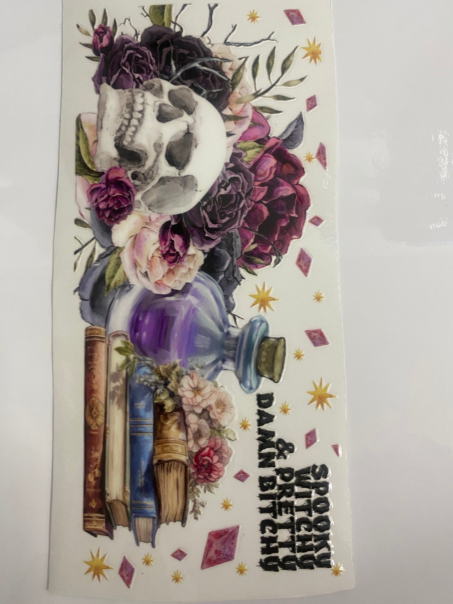 #87 16oz UVDTF Spooky witchy bitchy