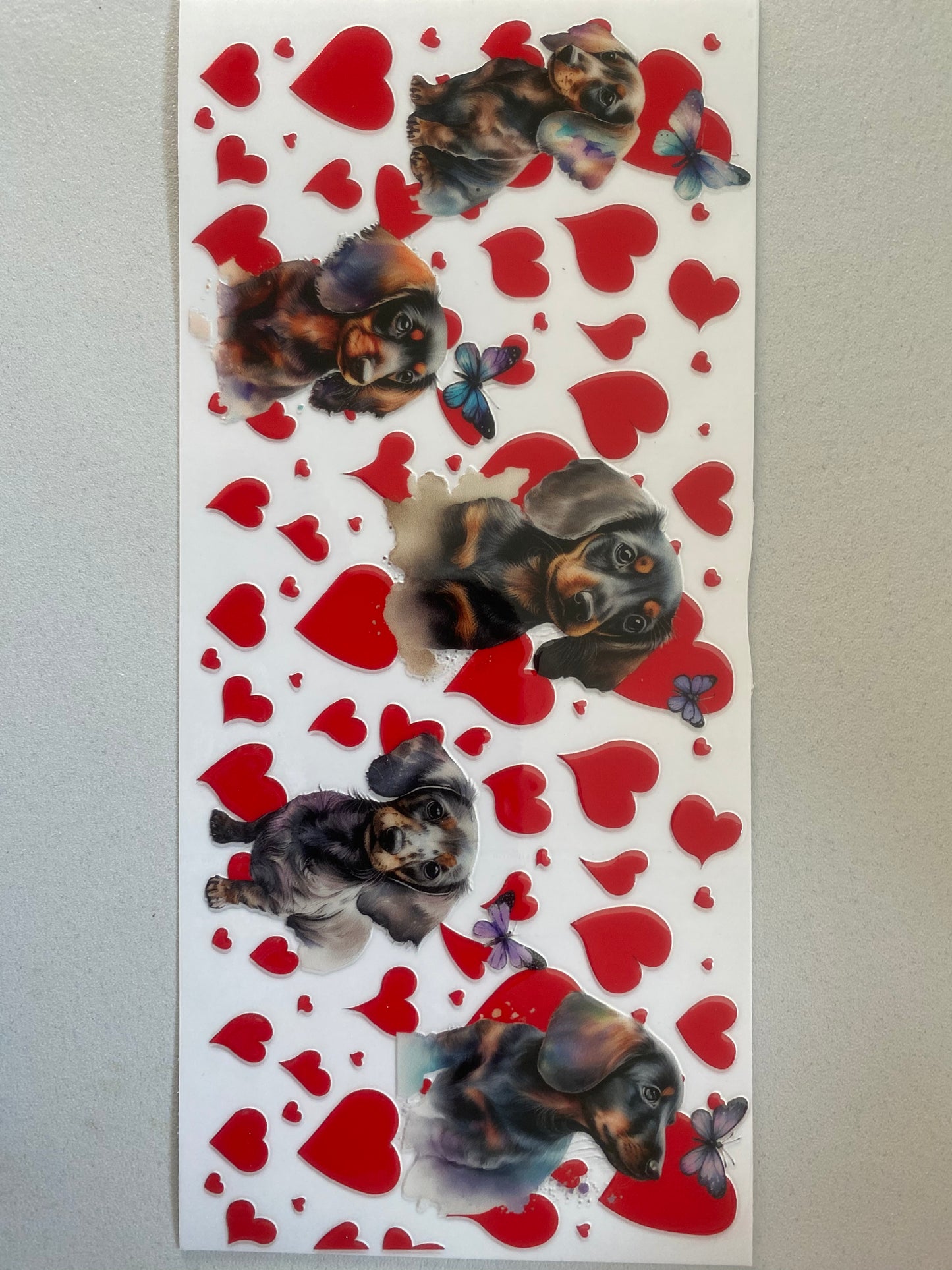 2# 16oz UVDTF Love Dachshund