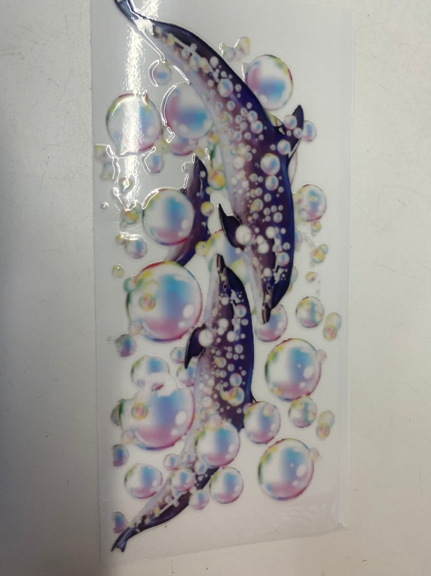 10# 16oz UVDTF Dolphin Bubble