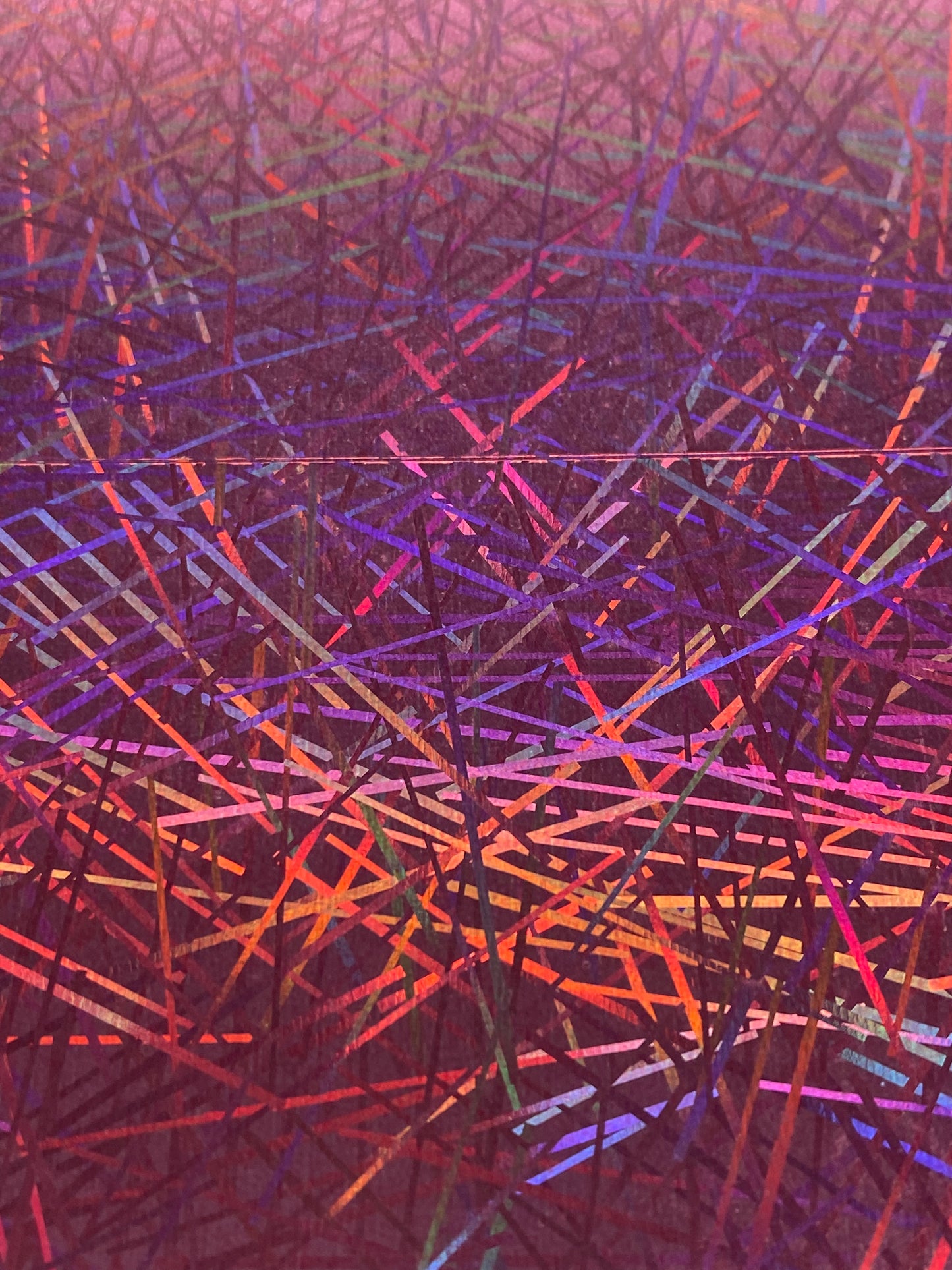 HTV Metallic Laser Fiber Glass - Pink FG003