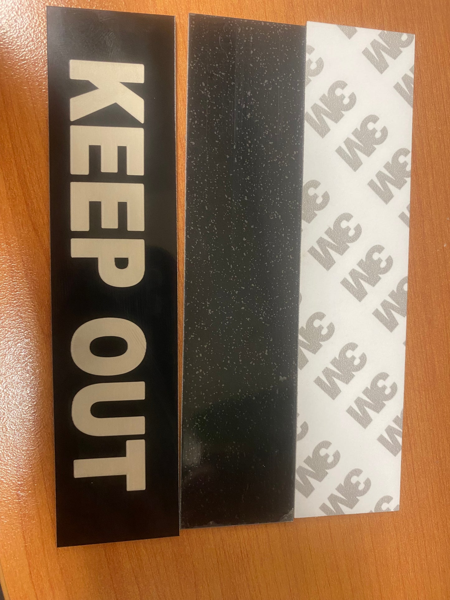Engravable Traffolyte ABS Black Gloss to White 1.8mm Thick