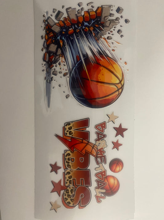 #102 16oz UVDTF Basketball Vibes