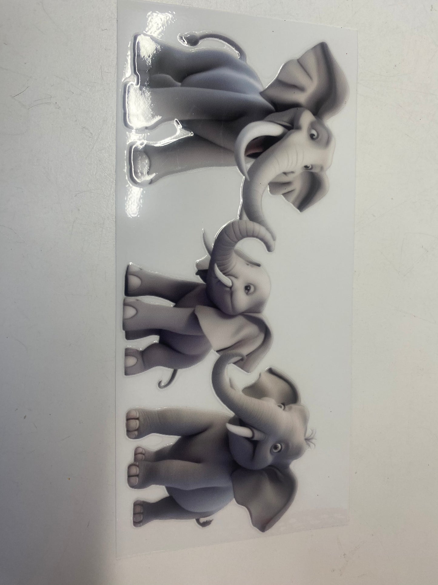 14# 16oz UVDTF Elephant Family