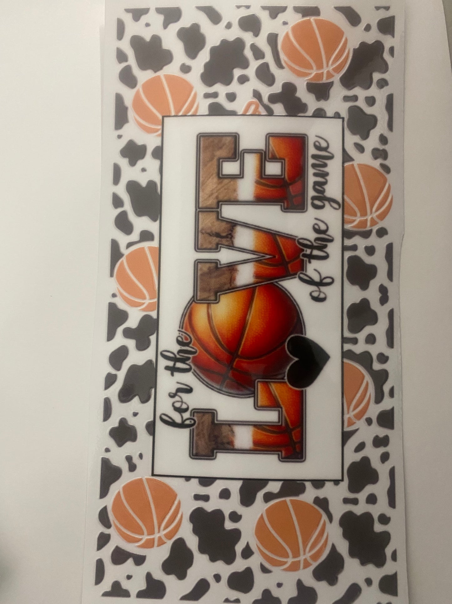#101 16oz UVDTF Love of Game