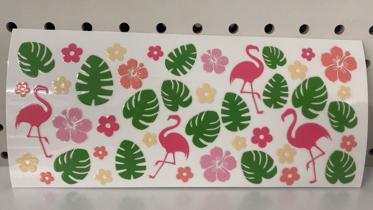 28# 16oz UVDTF Pink Flamingo