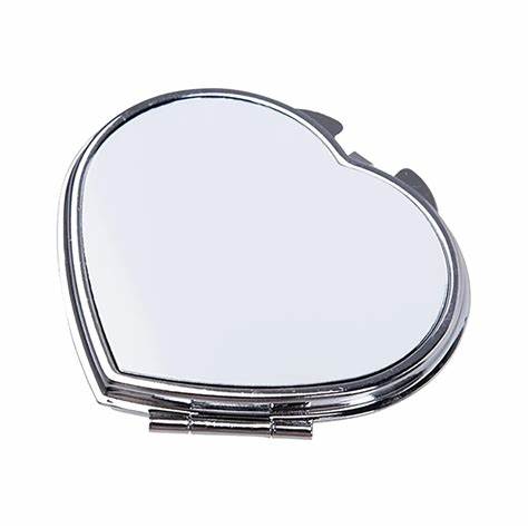 Sublimation Makeup Mirror - Heart