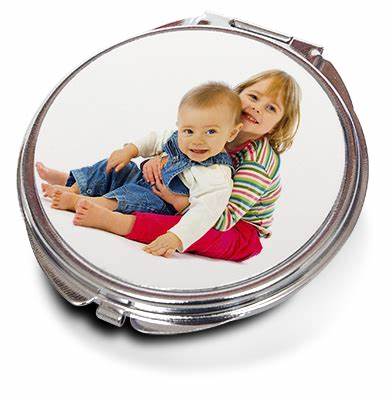 Sublimation makeup Mirror - Round