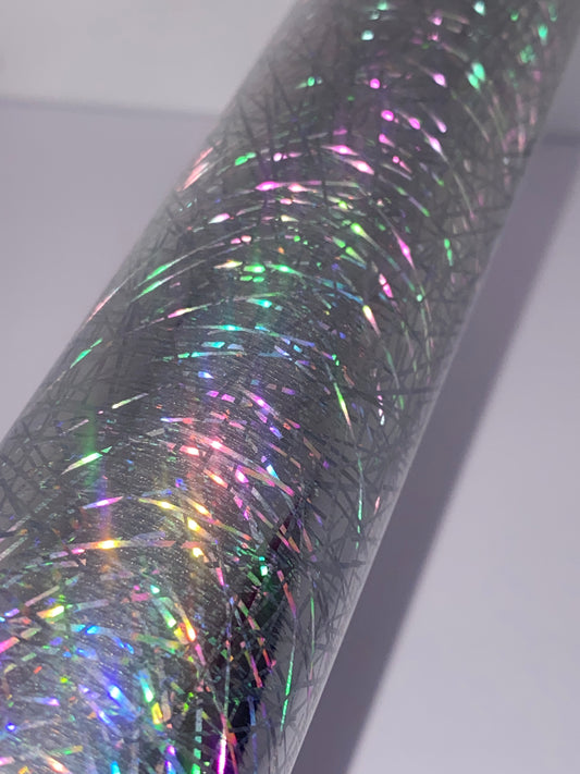 HTV Metallic Laser Fiber Glass - Silver FG001