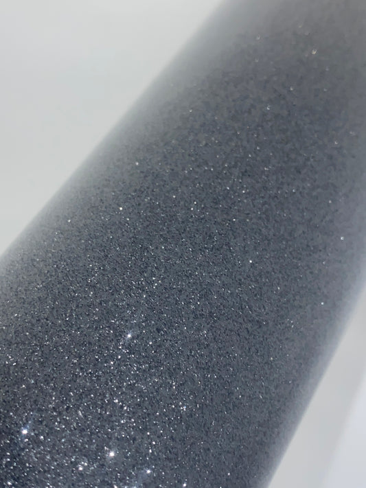 HTV Glitter - Black Coal G040