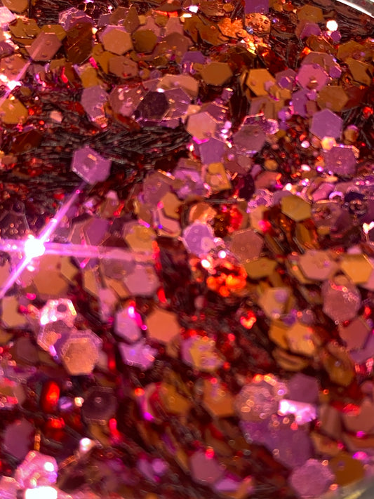 Chunky Mix Glitter C114 Passion Pink 50g