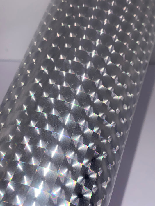 HTV Metallic Laser Cube - Silver MC001