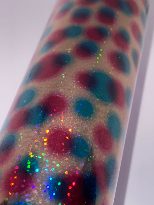 HTV Metallic Diamond Laser - Poka Dots DL010