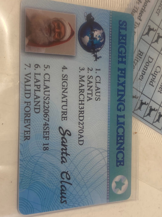 Santa Drivers License