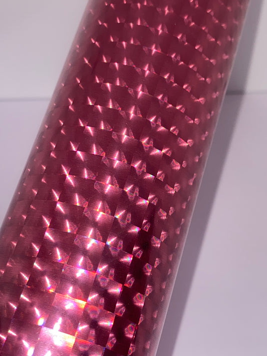 HTV Metallic Laser Cube - Pink MC005