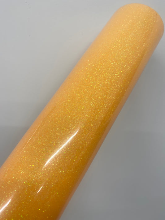 HTV Glowing Glitter - Orange Glow GG004