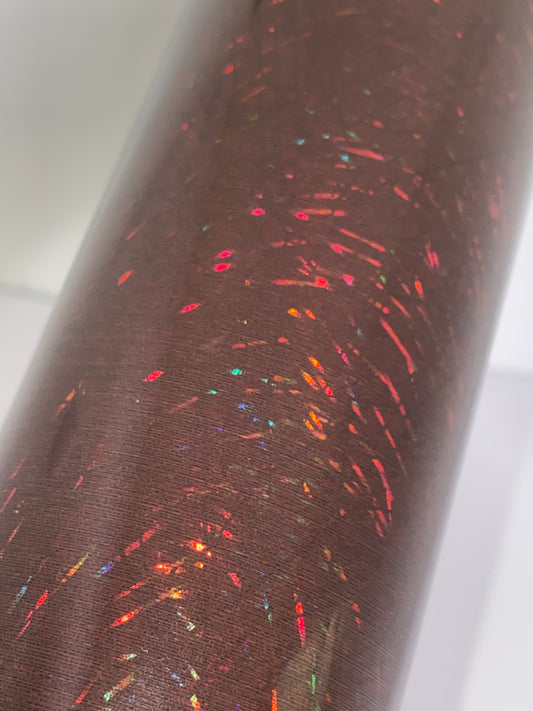 HTV Metallic Laser Fiber Glass - Mahogany FG007