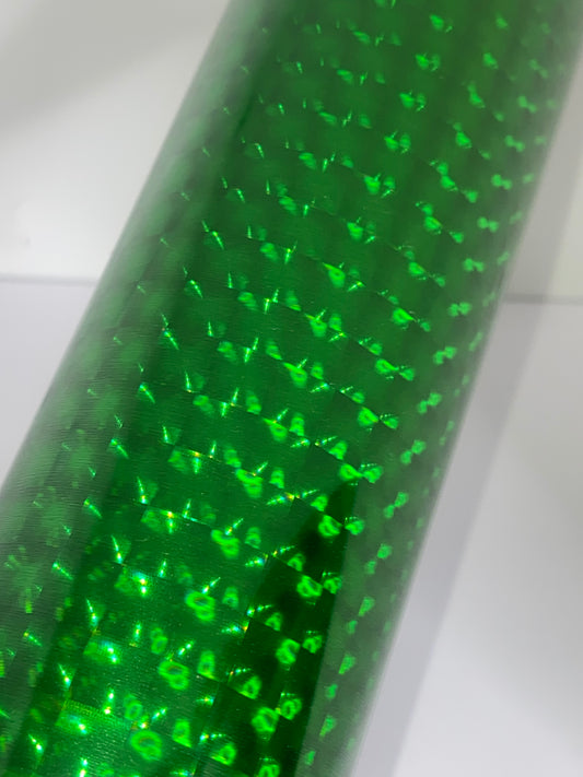 HTV Metallic Laser Cube - Green MC004