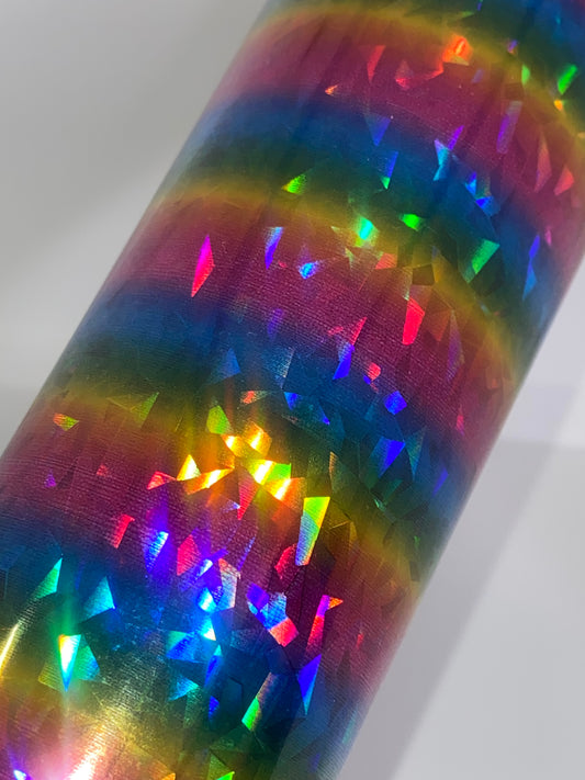 HTV Metallic Ice Chips - Rainbow MI009