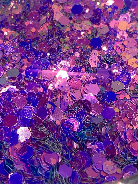 Chunky Mix Glitter C103 Mulberry Wine 50g