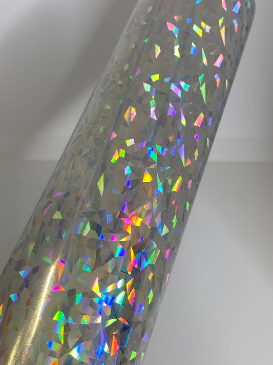 HTV Metallic Ice Chips - Silver MI001