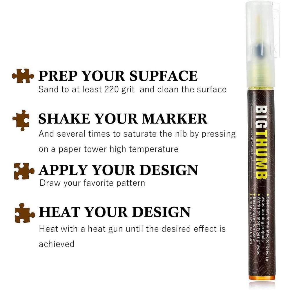 Wood Burning Pen Marker High-Density Scorch Pen For Wood Burning 3